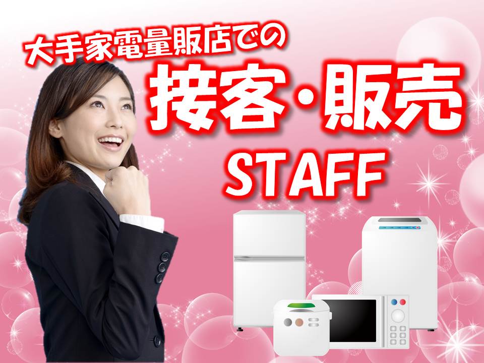 家電量販店での冷蔵庫販売スタッフ イメージ