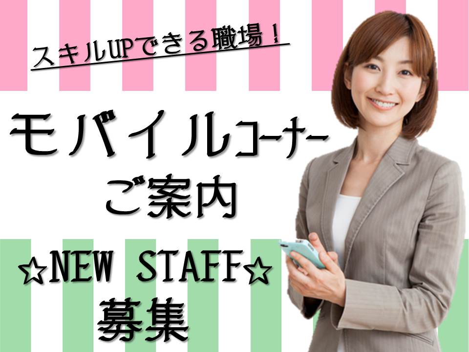 家電量販店のau携帯販売スタッフ イメージ