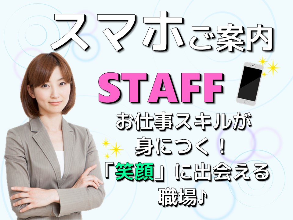 家電量販店の携帯販売スタッフ イメージ