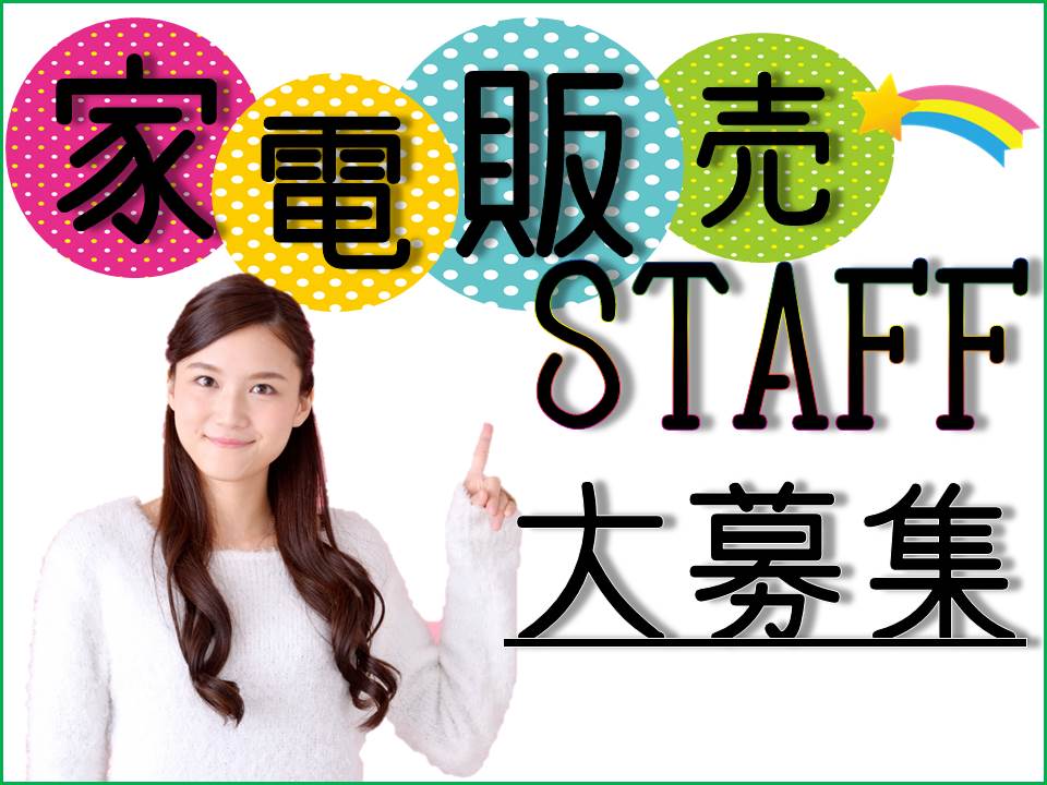 家電量販店での接客販売スタッフ イメージ