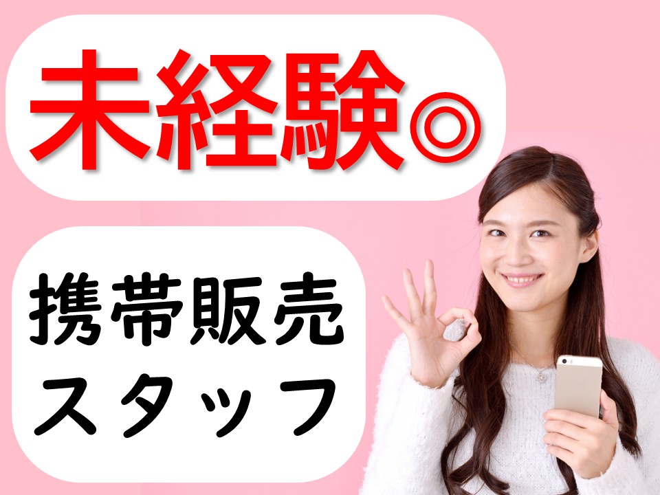 家電量販店内スマホコーナーでの携帯販売スタッフ イメージ