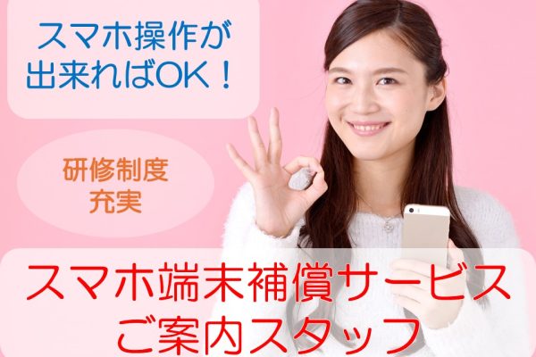 家電量販店でのスマホ関連サービスご案内スタッフ イメージ