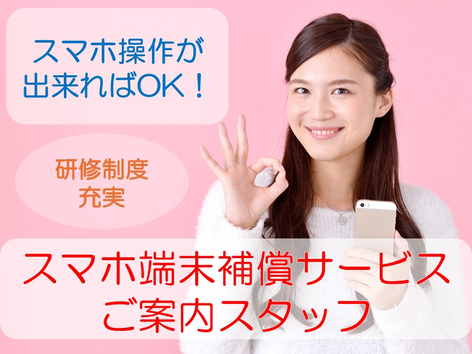 家電量販店でのスマホ関連サービスご案内スタッフ イメージ