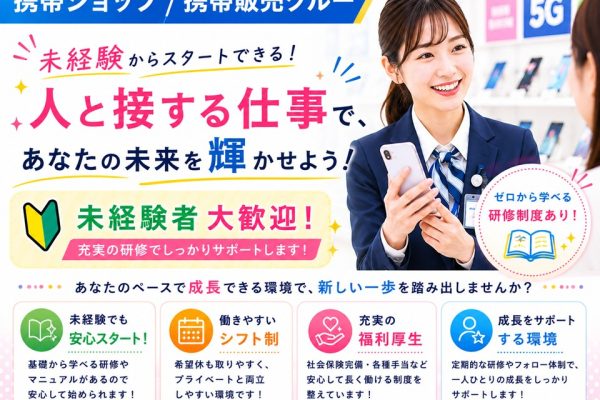 ドコモショップ携帯販売スタッフ/未経験歓迎 イメージ