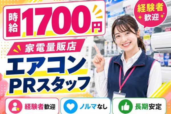 家電量販店/大手メーカーエアコン担当スタッフ イメージ